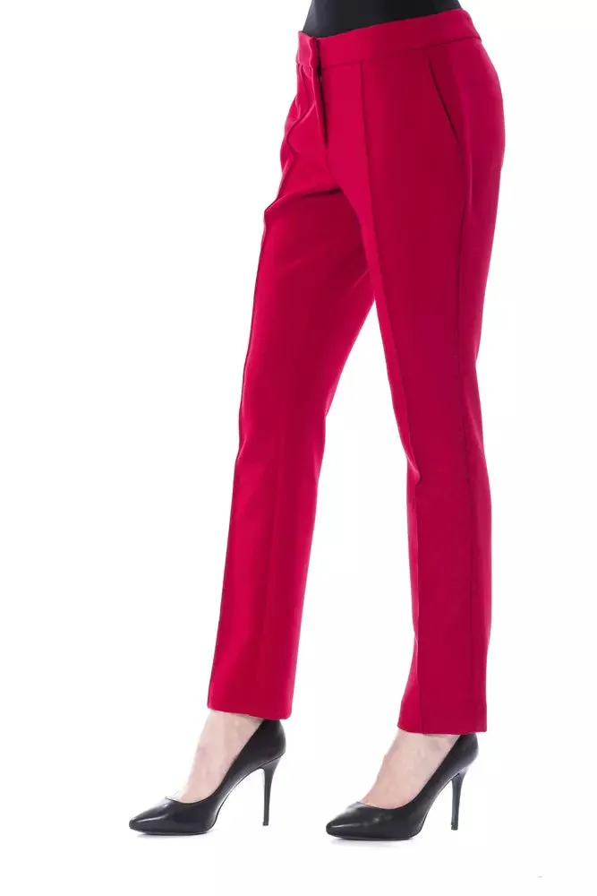 BYBLOS Fuchsia Polyester Women Pants