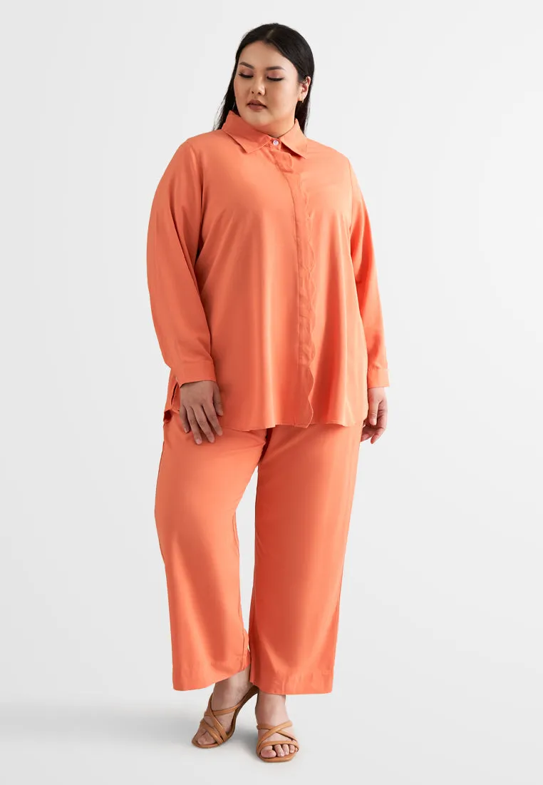 DEFECT ITEM Liza Vibrant Raya Straight Cut Pants