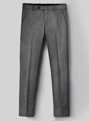 Hardy Minnis Gray Sharkskin Wool Pants