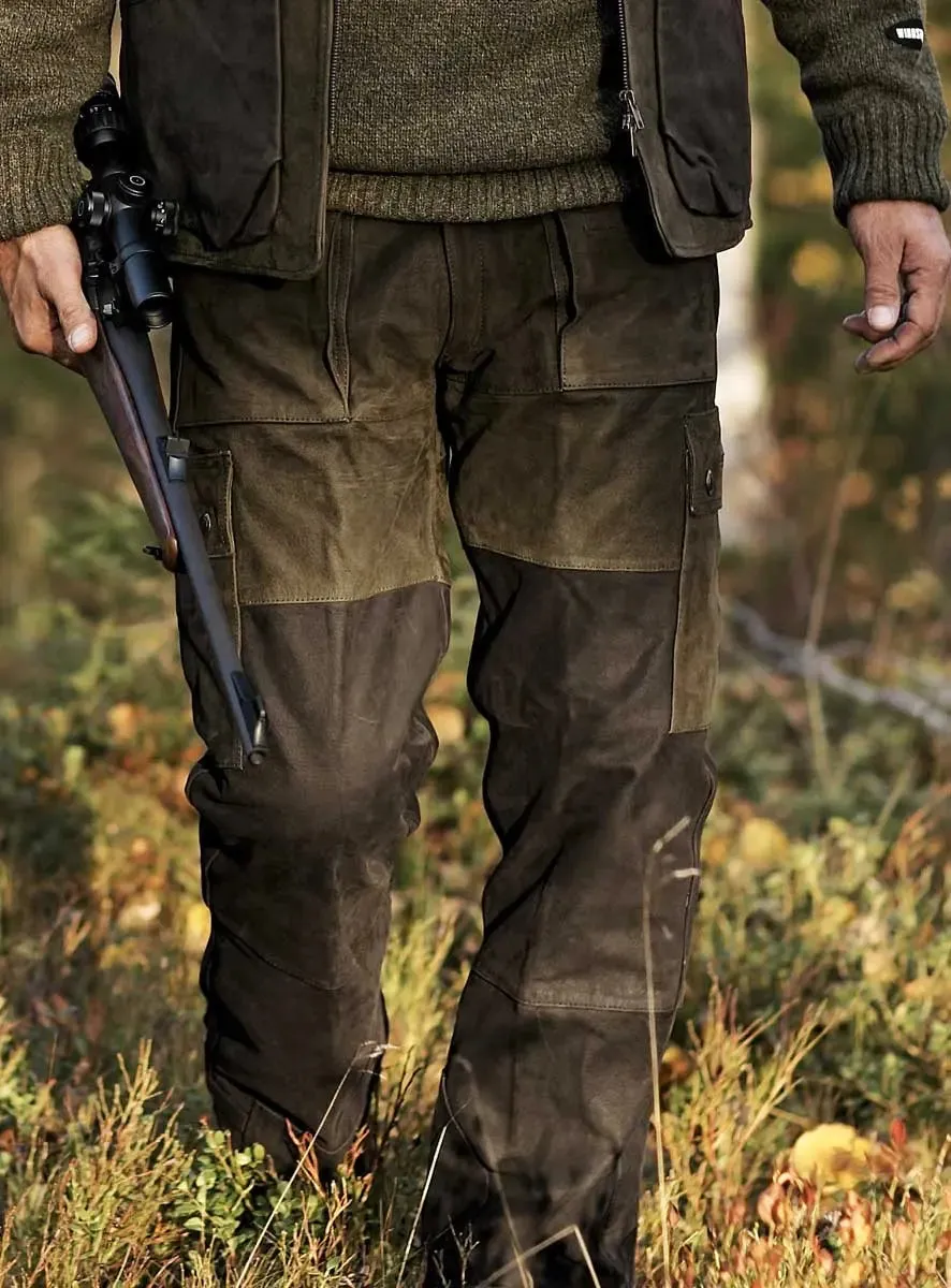 HARKILA Angus Trousers - Mens Buffalo Leather - Brown