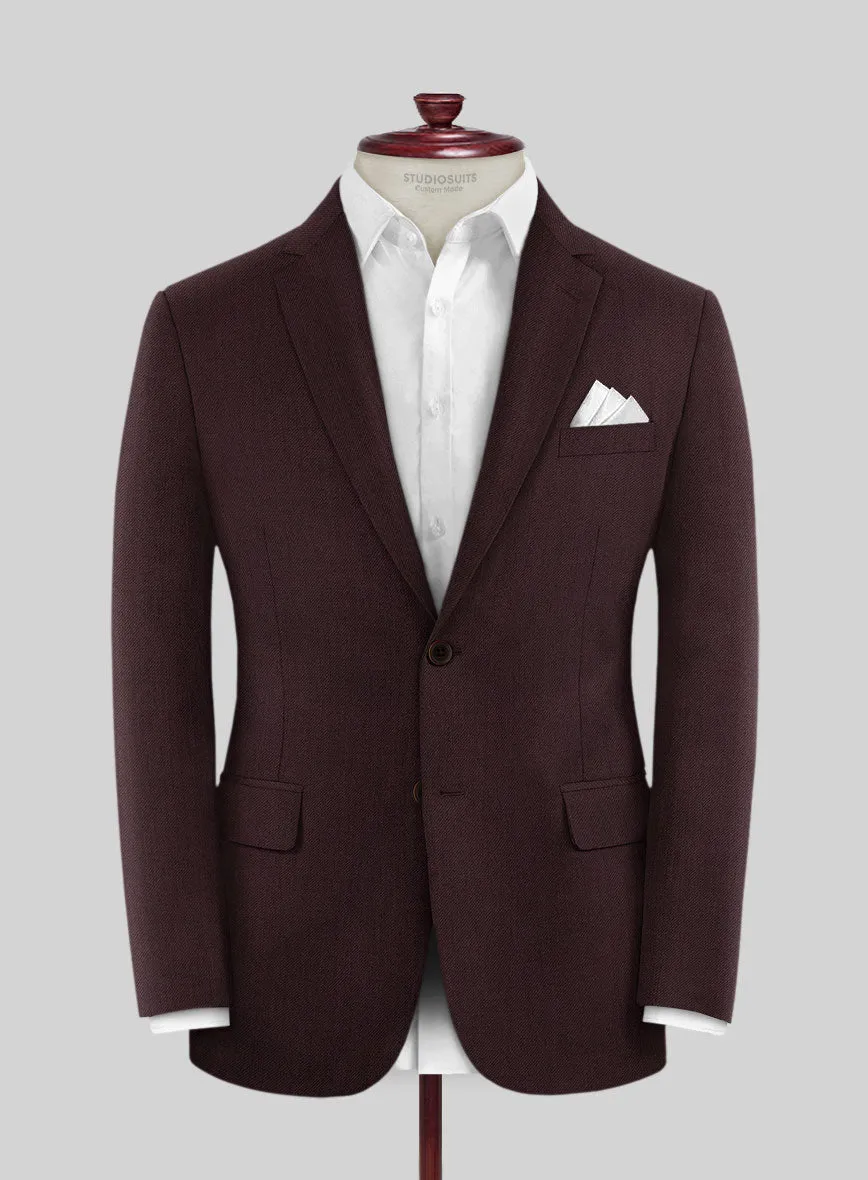 Huddersfield Stretch Mahogany Wool Suit