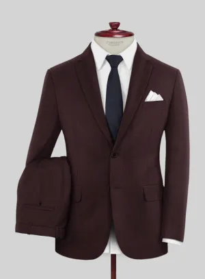 Huddersfield Stretch Mahogany Wool Suit
