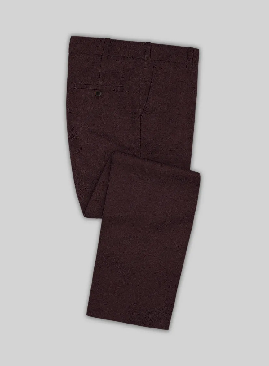 Huddersfield Stretch Mahogany Wool Suit