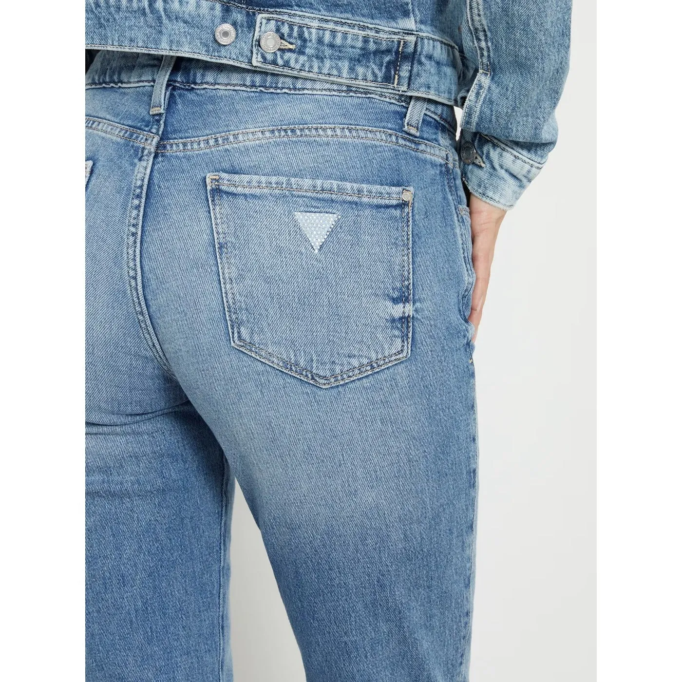 Light Blue Mid Rise Skinny Jeans
