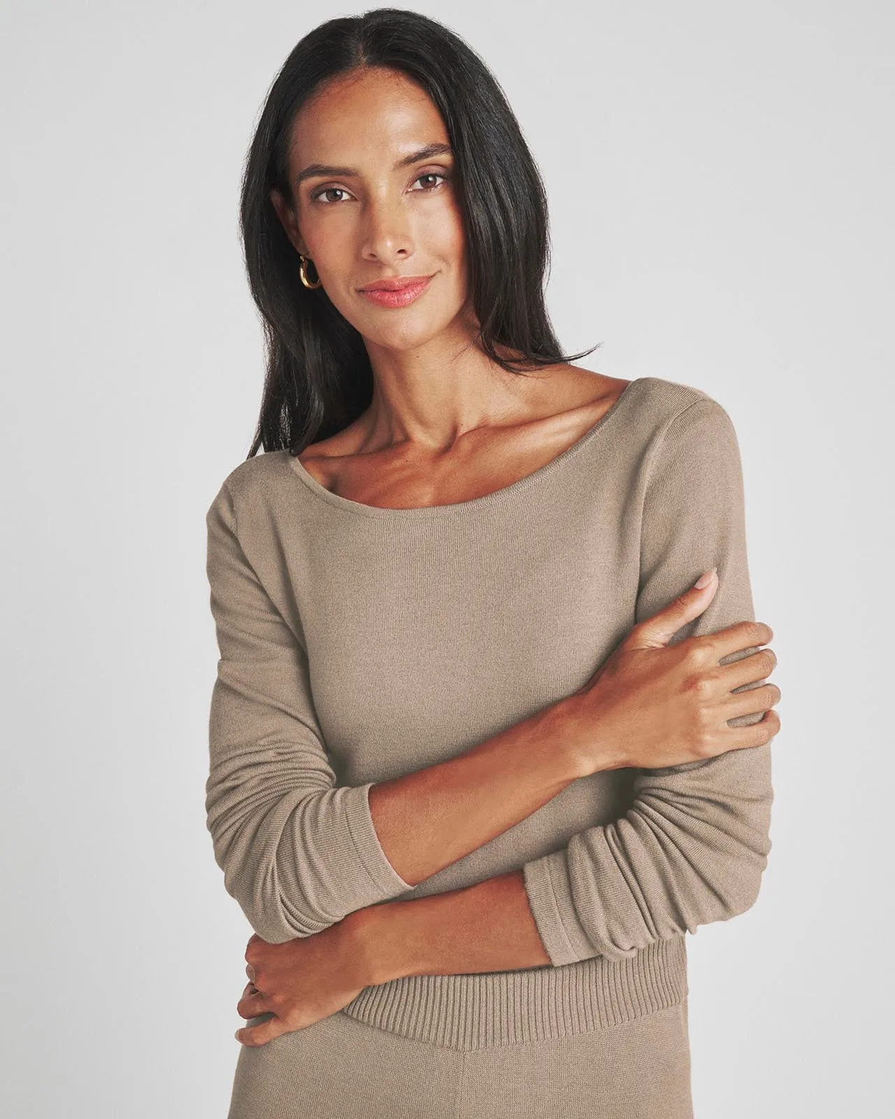 Loopknit LYR Reversible Deep V-Neck Top