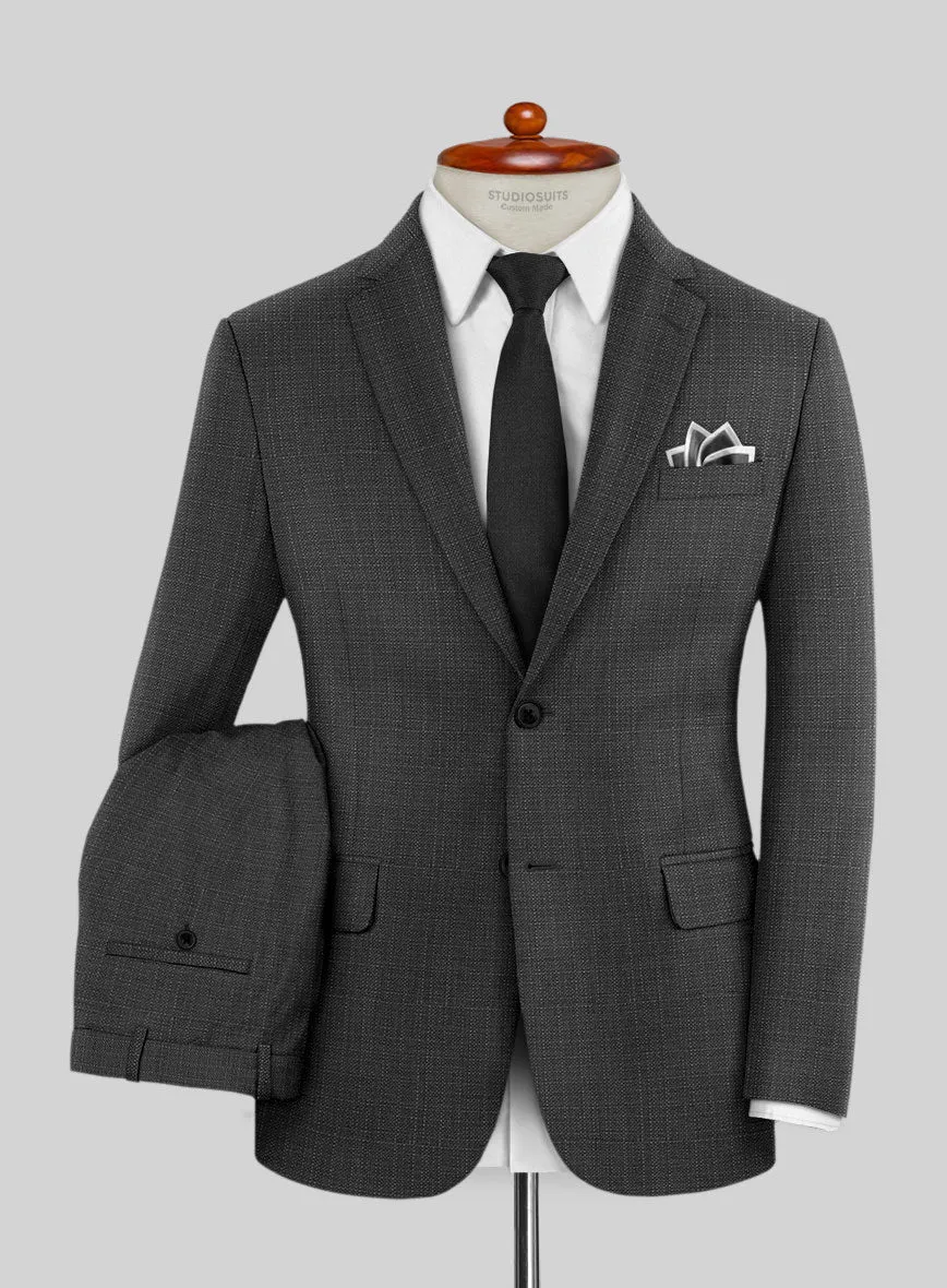 Napolean Bob Weave Gray Wool Suit