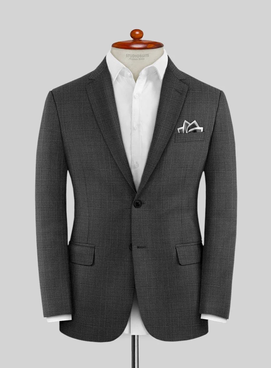 Napolean Bob Weave Gray Wool Suit