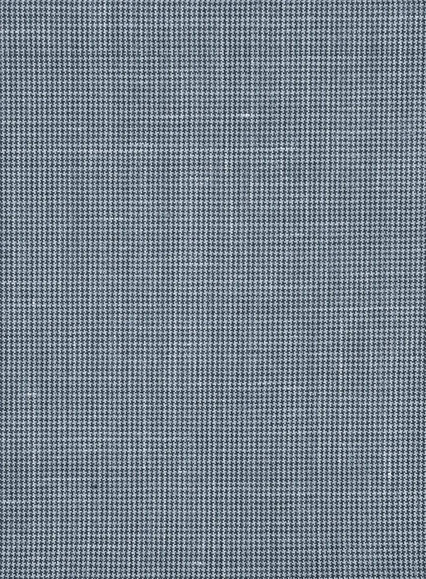 Napolean Costa Mini Houndstooth Blue Wool Suit