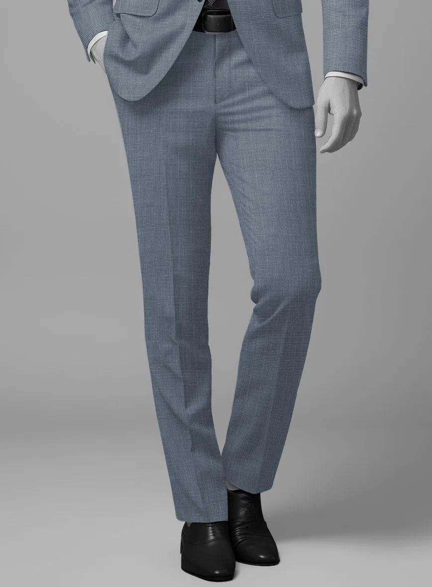 Napolean Costa Mini Houndstooth Blue Wool Suit