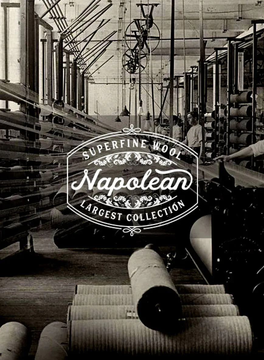 Napolean Ink Blue Wool Suit