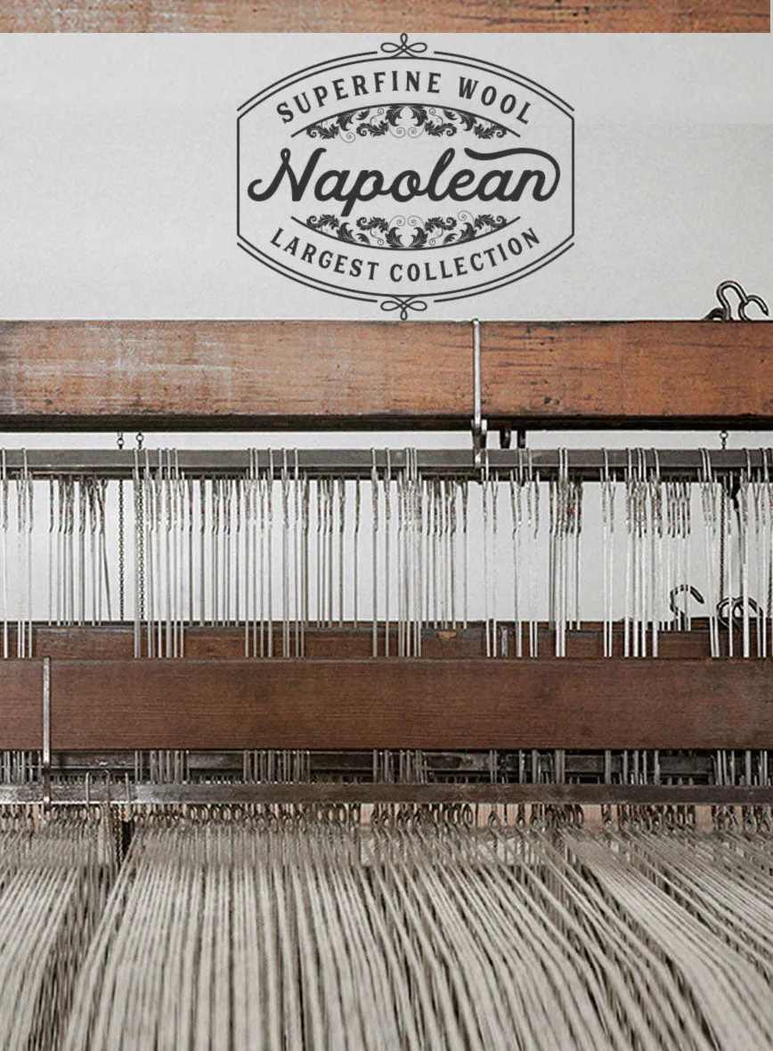 Napolean Melange Brown Wool Suit