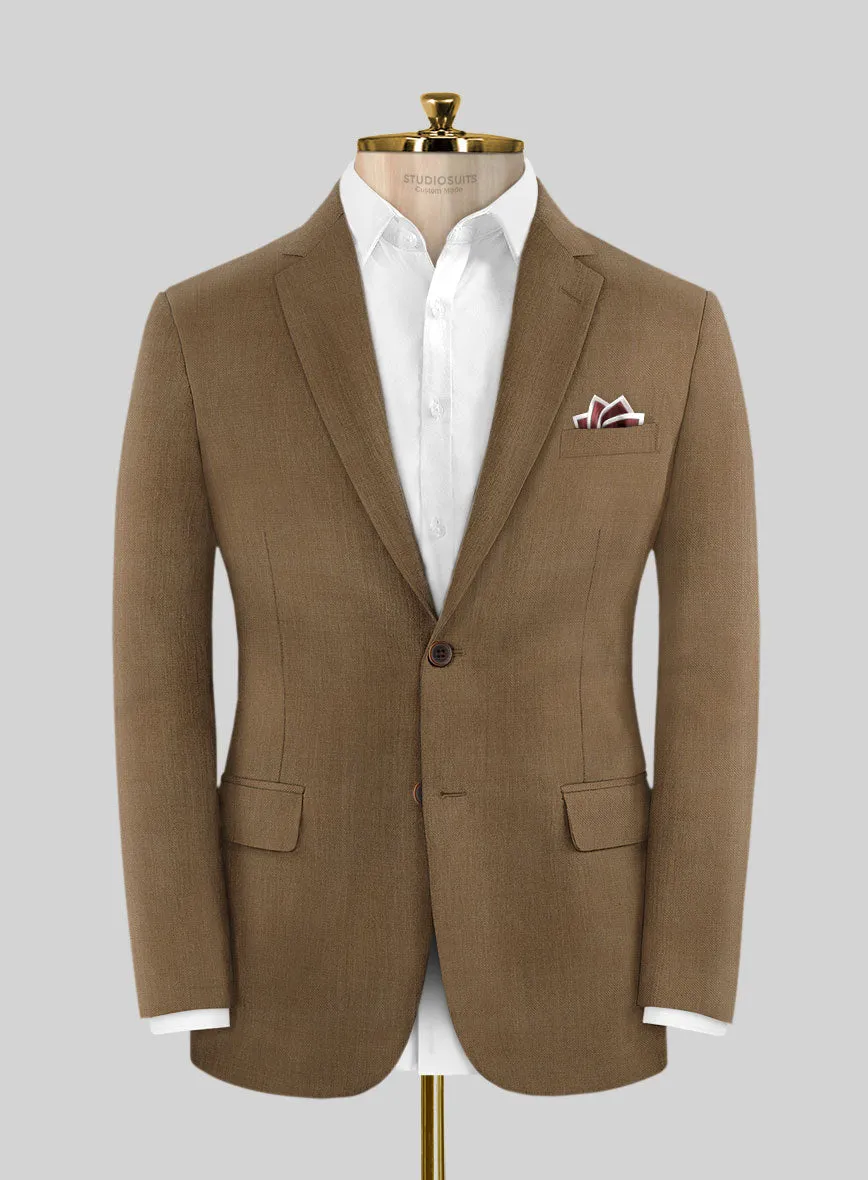 Napolean Melange Brown Wool Suit