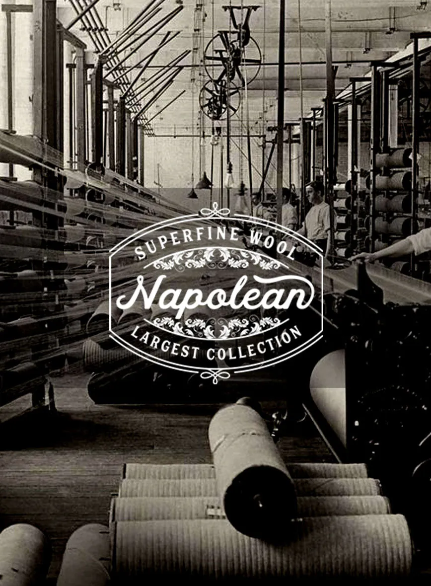 Napolean Melange Brown Wool Suit