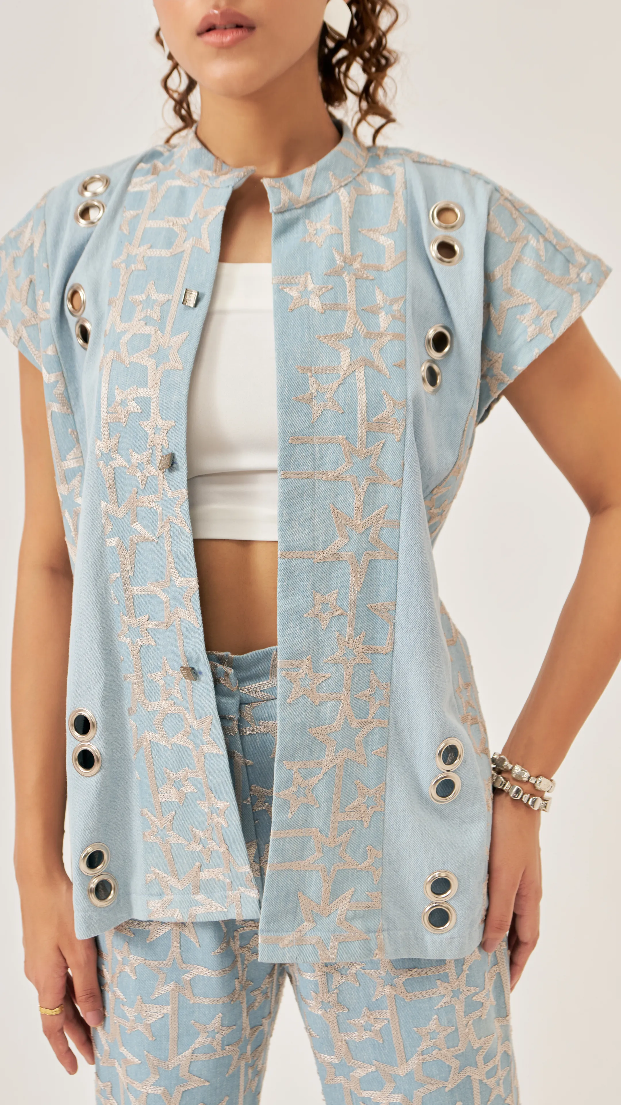 Star riveting pants