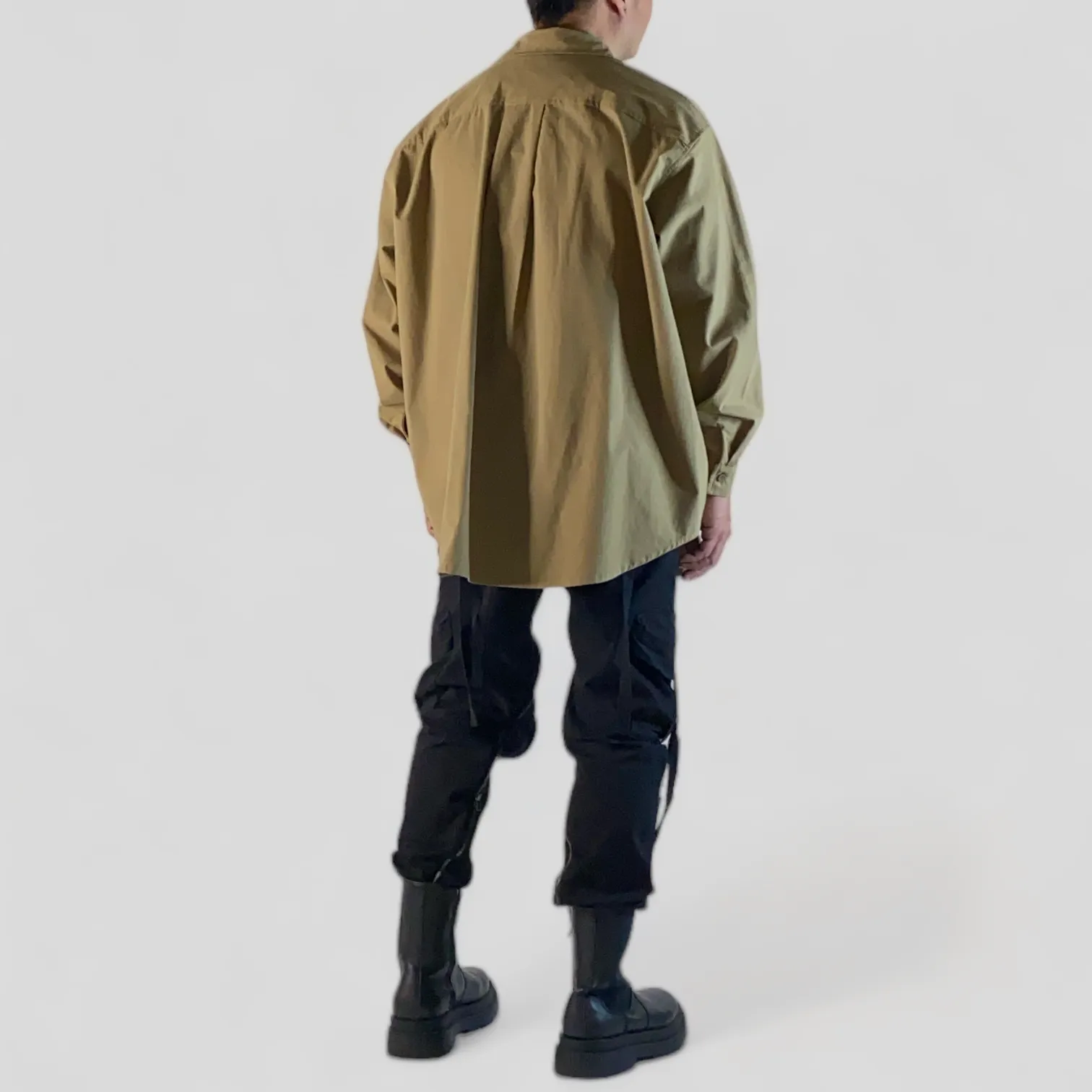 Super oversized classic button front shirt